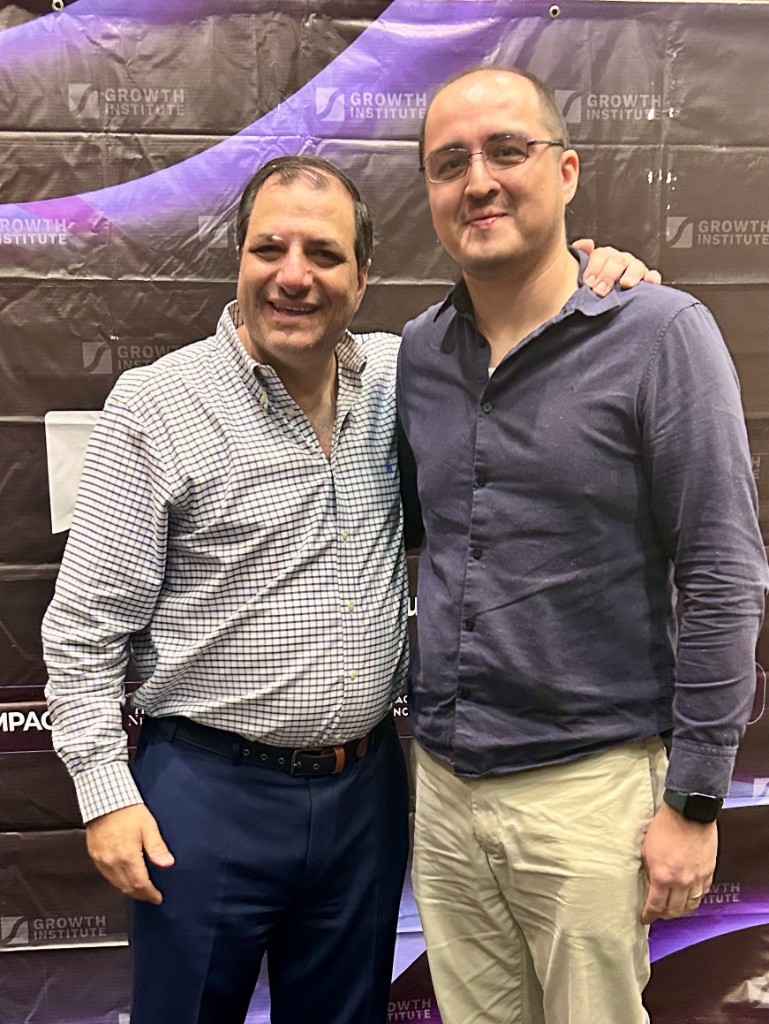 Jorge Nájera with Daniel Marcos live at Growth Institute, March 26, 2025